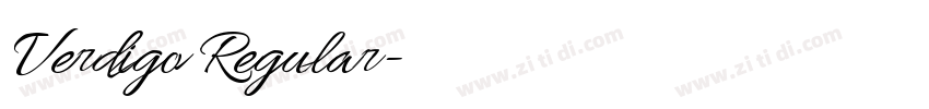Verdigo Regular字体转换